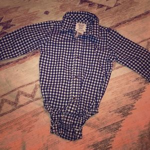 Button down Infant Onesie
